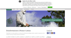 Desktop Screenshot of disinfestazioni-roma.com